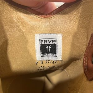 Frye Melissa Button riding boots in cognac